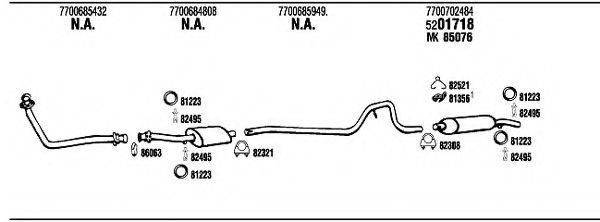 WALKER RE61816 Exhaust System